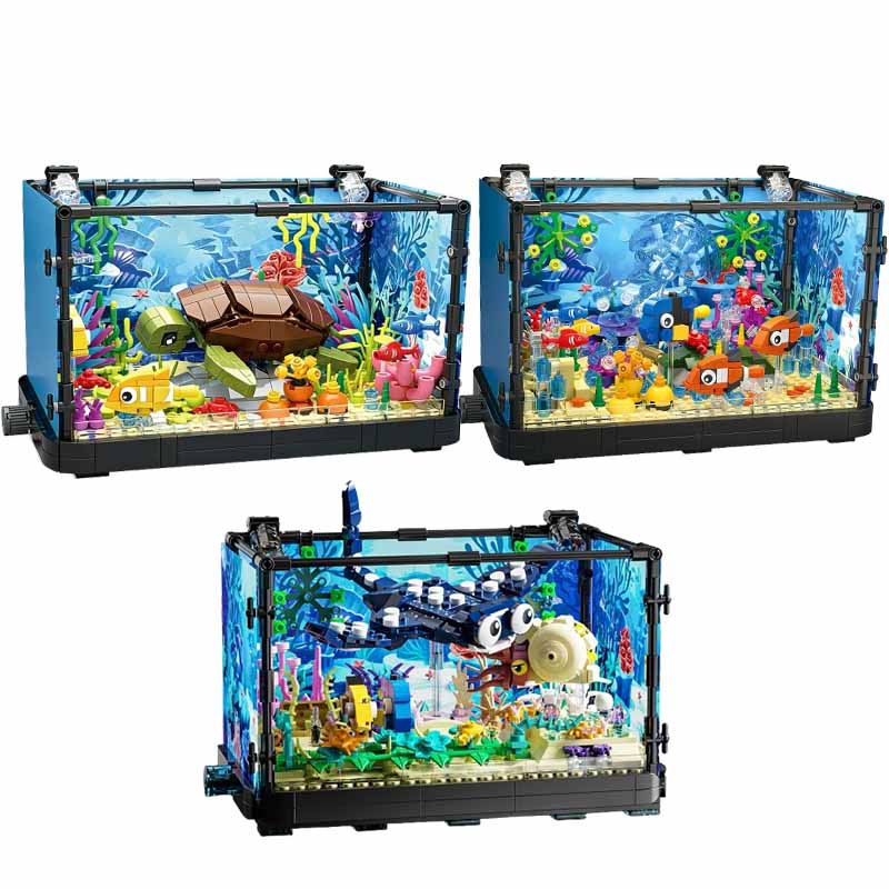 Marine Aquarium Kit - مجموعة مكعبات بناء حوض السمك مع