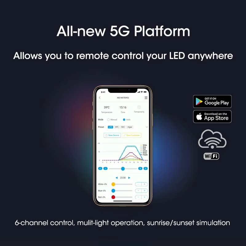 مصباح LED مستطيل الشكل A8 Pro  - مراجعة Marine Aquarium App وسعره