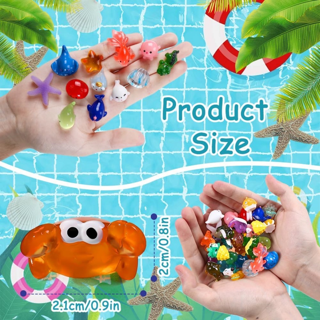 حيوانات المحيط الصغيرة تماثيل  - مراجعة Aquarium Marine World وسعره