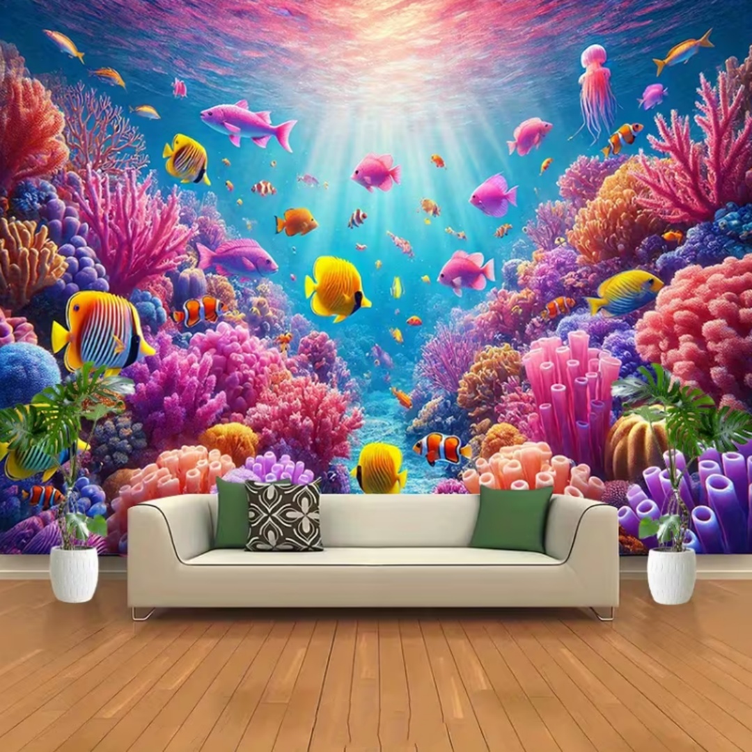 خلفية تصوير بثيم الحياة البحري - مراجعة Aquarium Marine World وسعره