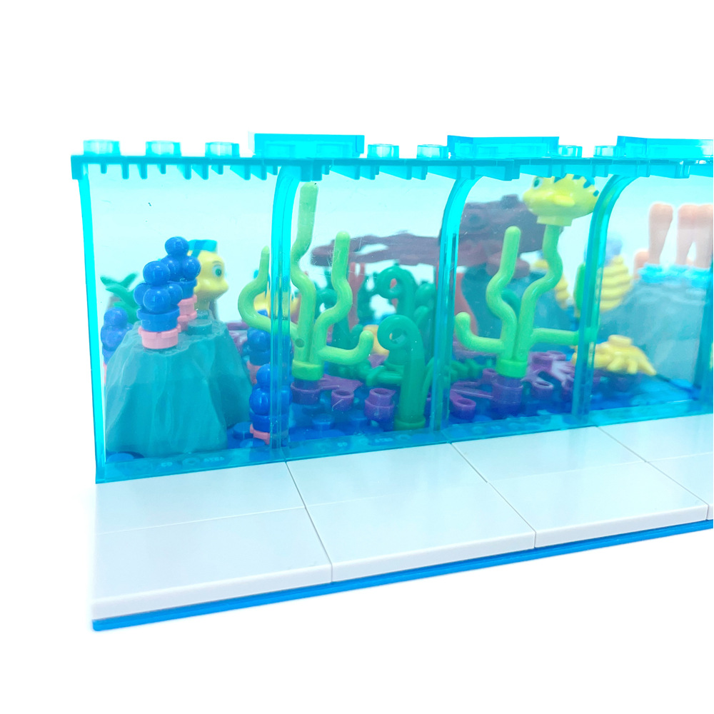 متوافق مع مكعبات بناء مشهد حوض - مراجعة Aquarium Marine World وسعره