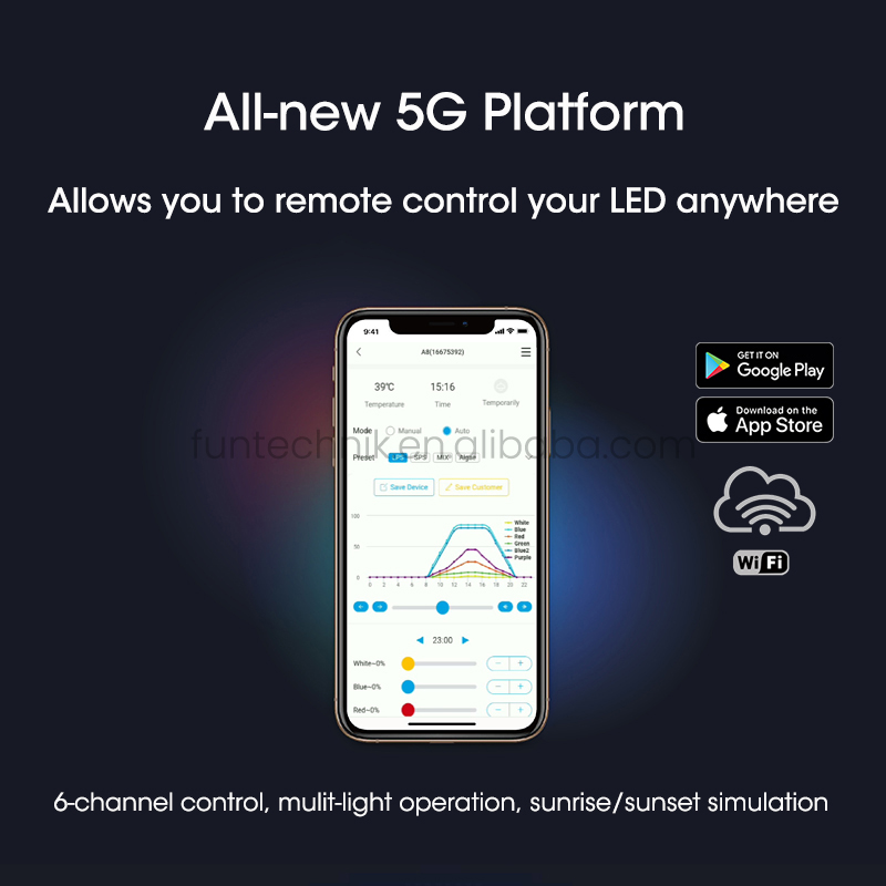 إضاءة LED ذكية X30 Blue+ بقوة  - مراجعة Marine Aquarium App وسعره