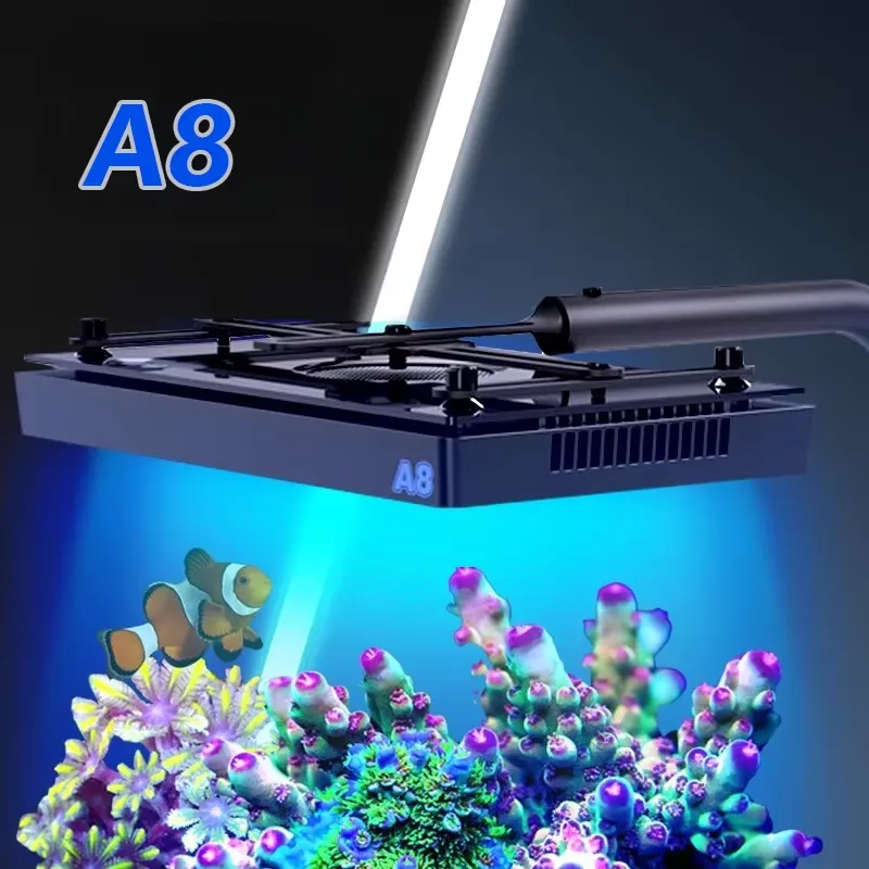 إضاءة LED للأحواض المائية A8SE - مراجعة Marine Aquarium App وسعره