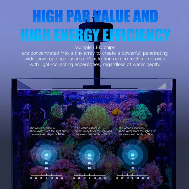 إضاءة LED للأحواض المائية الما - مراجعة Marine Aquarium App وسعره